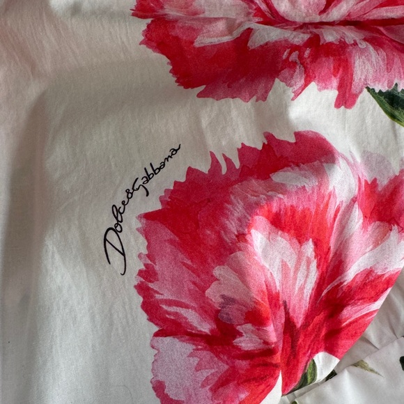 Dolce & Gabbana Carnation Print Poplin Romper - Picture 10 of 11